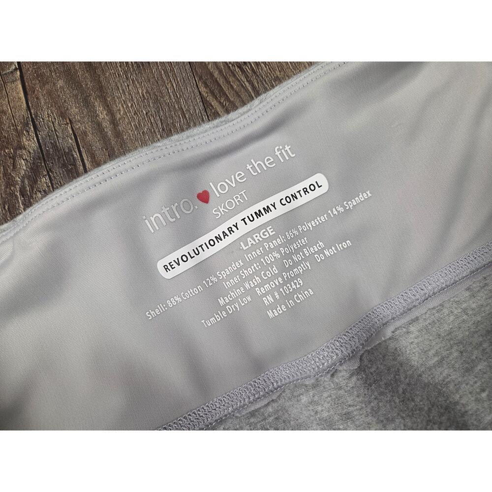 Intro Love The Fit Skirt Revolutionary Tummy Control Light Gray Large - Picture 3 of 5